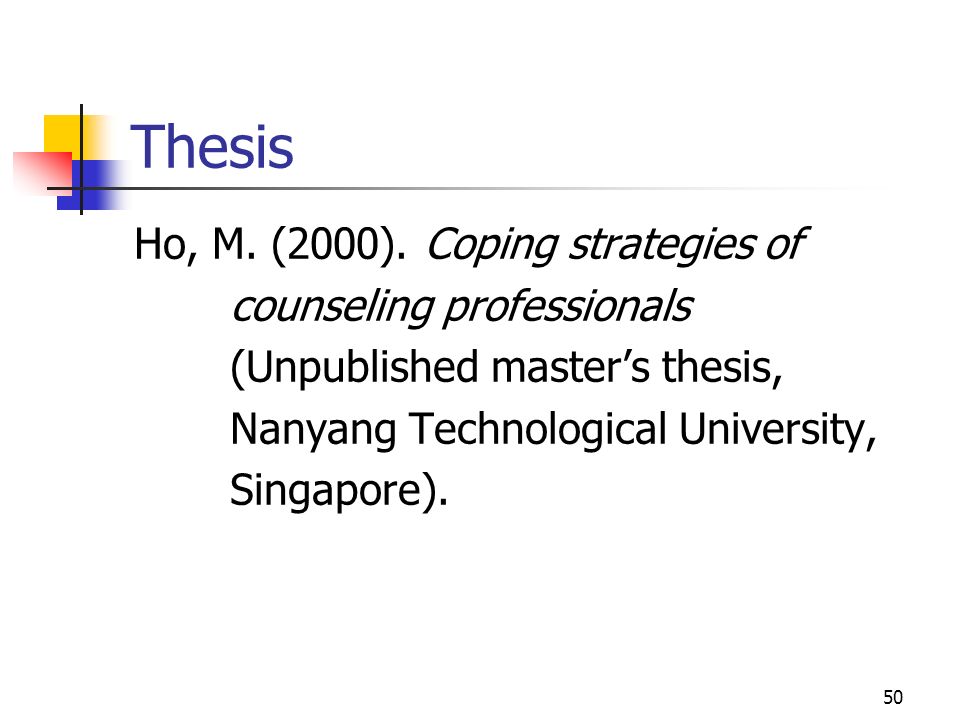 Category: Master Thesis Work
